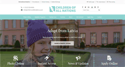 Desktop Screenshot of childrenofallnations.com