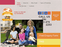 Tablet Screenshot of childrenofallnations.co.uk